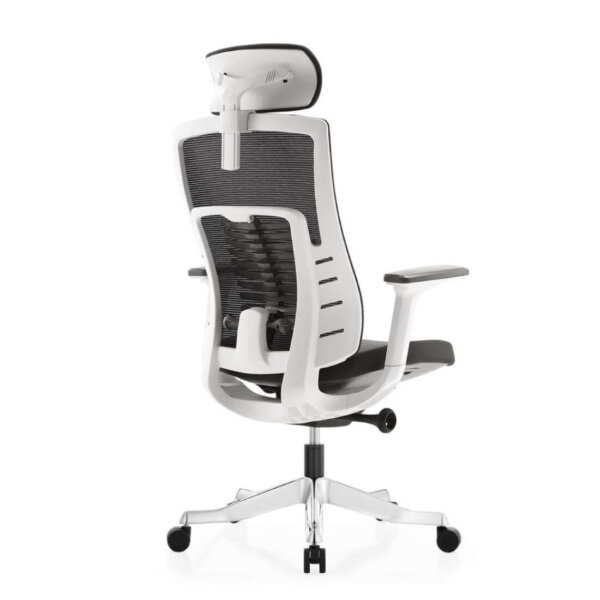 Spark Ergonomic Chair Black & White - Image 3